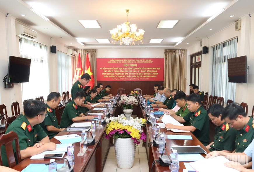 Ký kết quy chế Cụm liên kết an ninh khu vực trên địa bàn phường Gò Vấp, TP Hồ Chí Minh